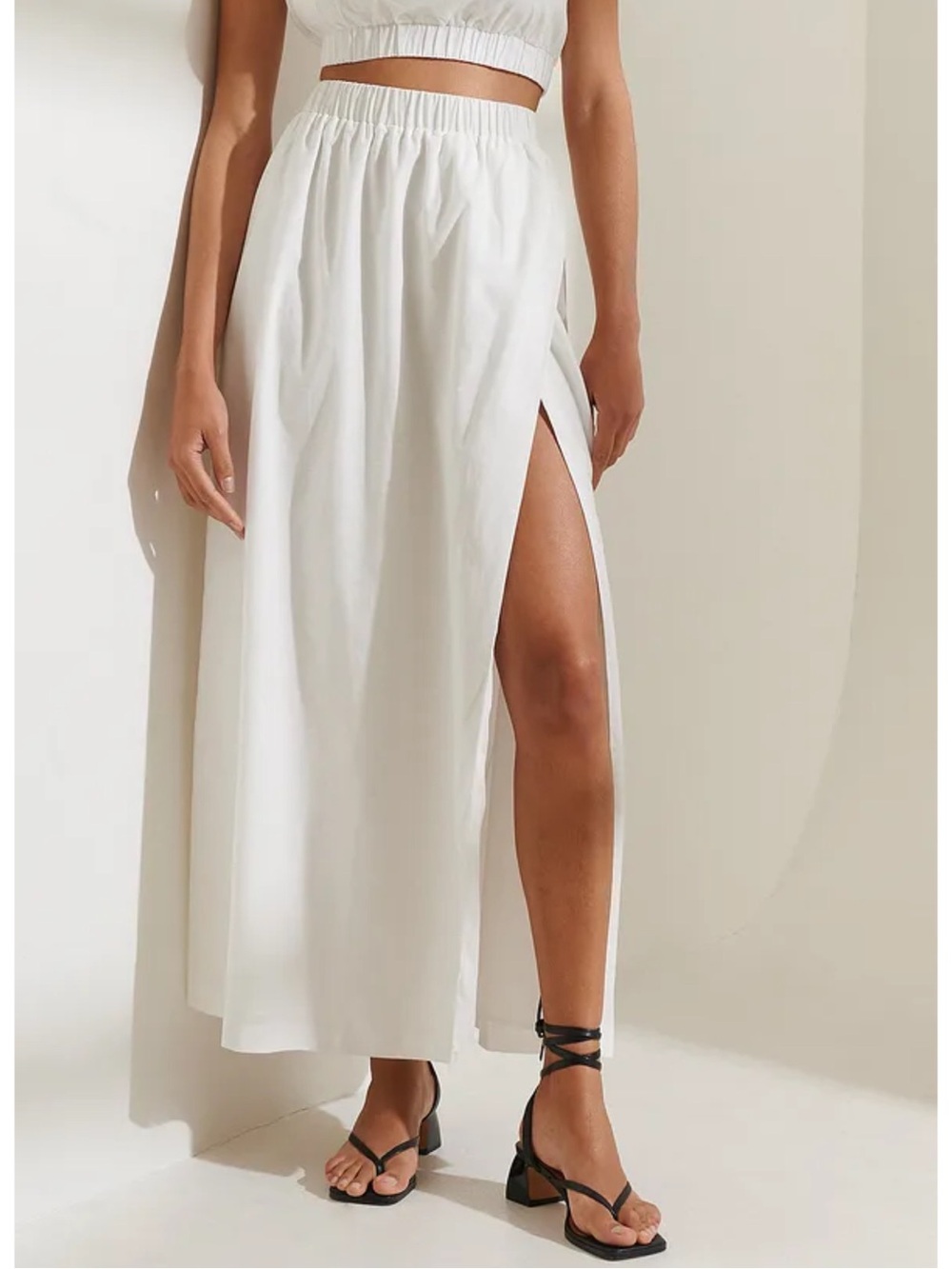 NWT • A&F Linen Blend Maxi Skirt - Picture 2 of 11